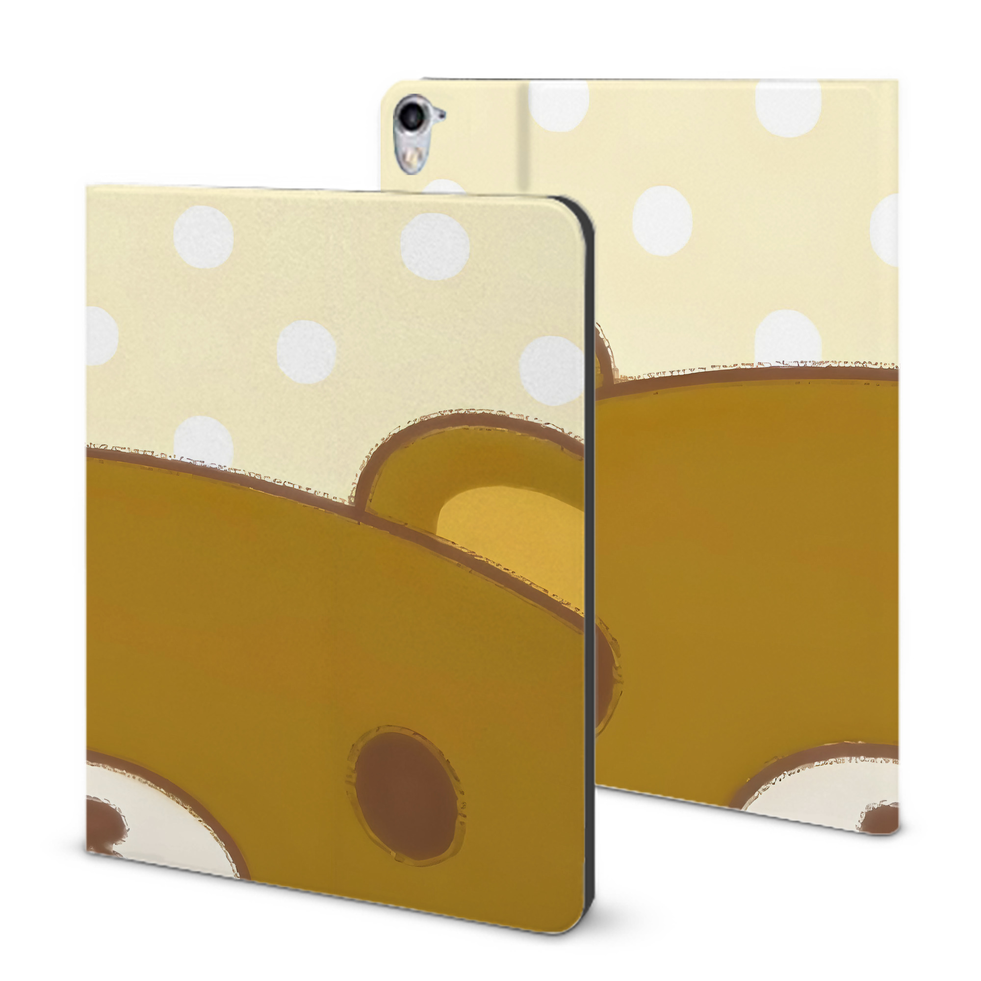 （画像用） リラックマ リラックマ キイロイトリ Rilakkuma Korilakkuma Kiiroitori IPad ケース ブック型 PUレザー TPU 耐衝撃 軽量 薄型 ペン収納なし 全面保護 IPad 各モデル対応